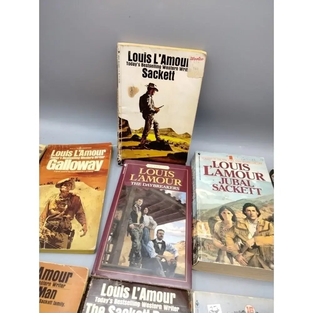 Lot of 11 Louis L’Amour “The Sacketts” Series Trade Paperback Western Books (2)